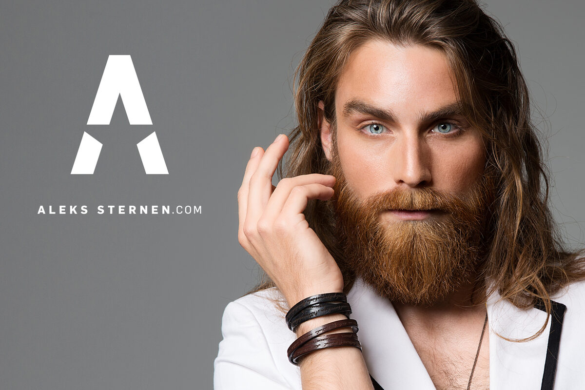 BRODYBOOKINGS-Redhead Dominic H. ist Gesicht der ALEKS STERNEN Schmuck-Kampagne