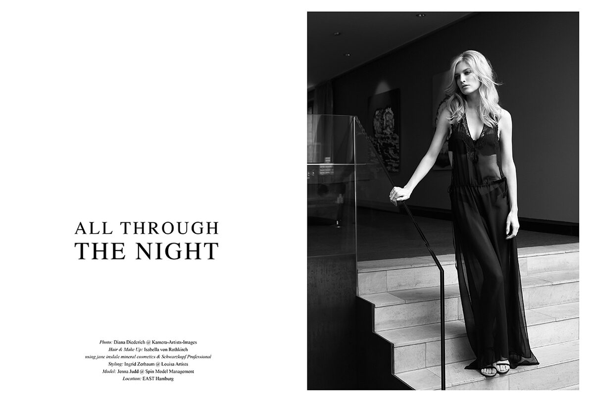 'All through the night' - personal work von Stilistin Ingrid ZERBAUM c/o LOUISA ARTISTS