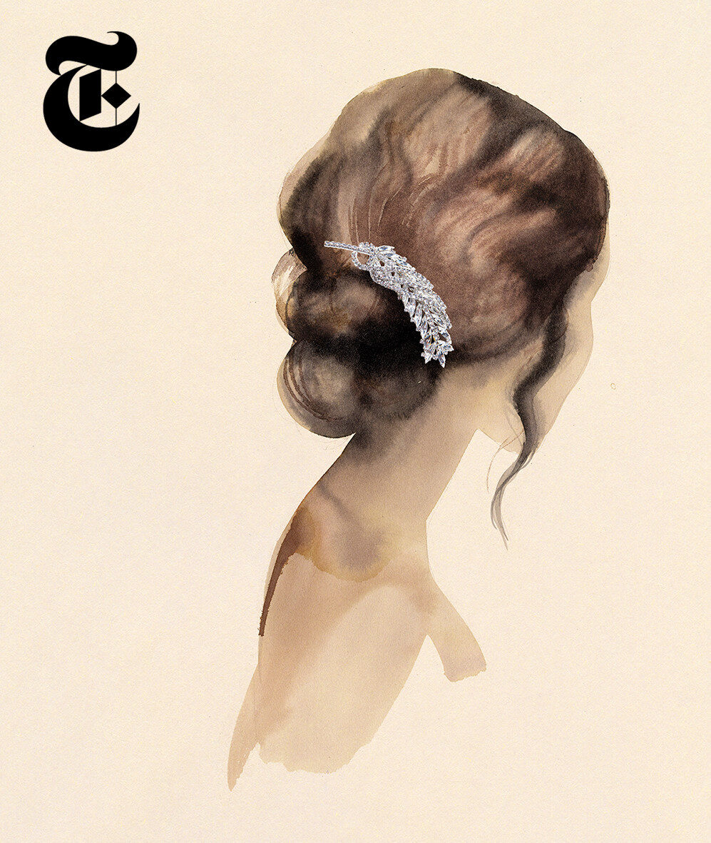 Cecilia CARLSTEDT c/o AGENT BAUER illustrates for the NEW YORK TIMES and WILD magazine; we have the portrait motifs for you on GoSee