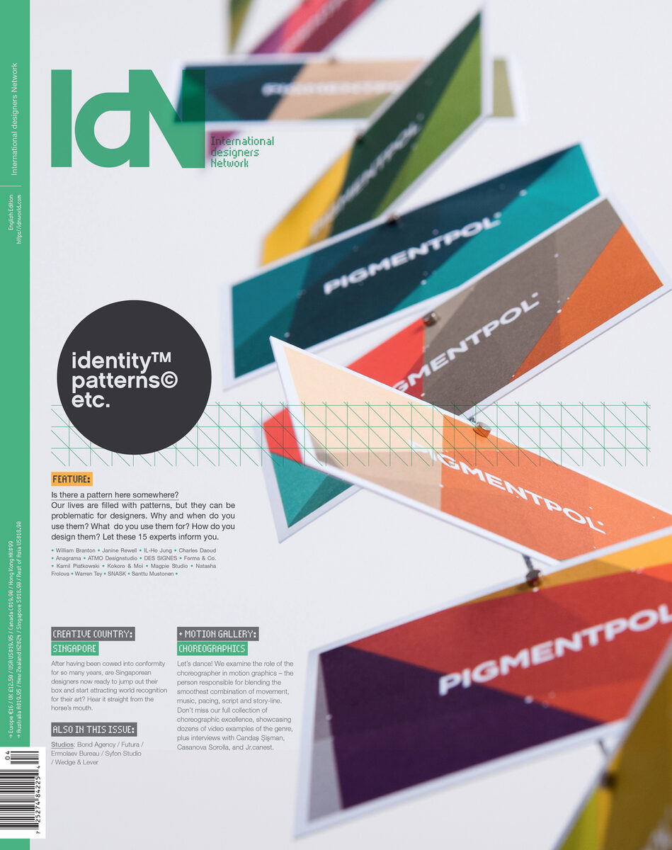 <b>IdN Magazine</b>:  Identity &amp; Patterns — pleasures &amp; pitfalls of following a pattern, GoSee IdN v22n4