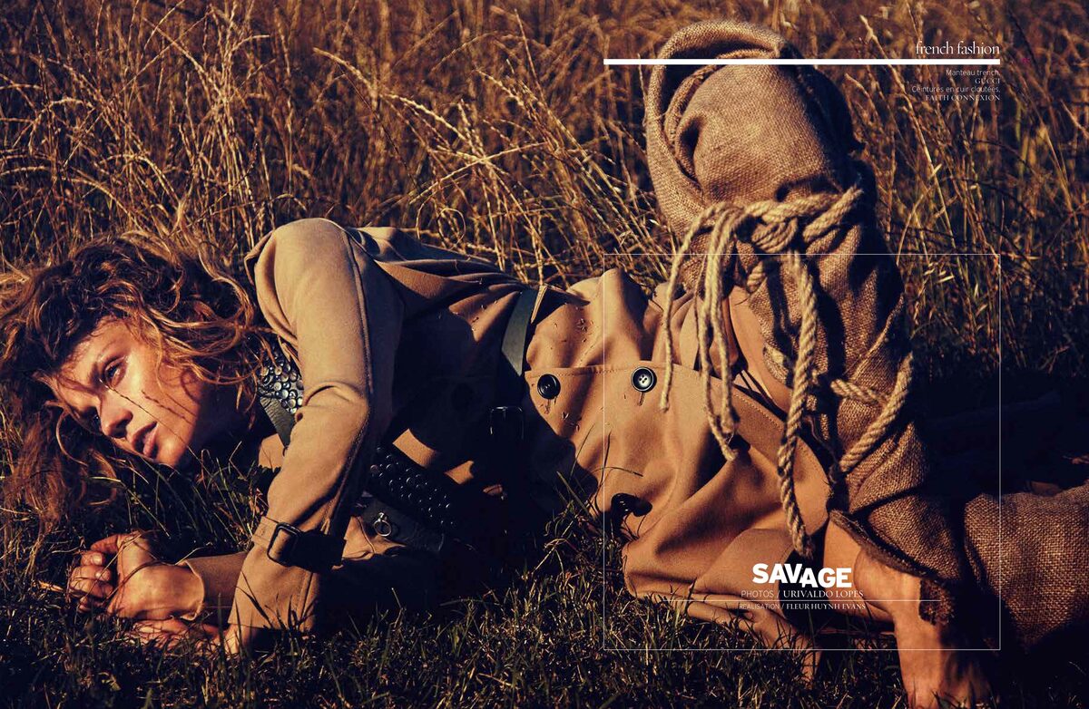 'Savage' - outlaw cowboy fashion in FRENCH REVUE DE MODES. Post production by ONE HUNDRED BERLIN
