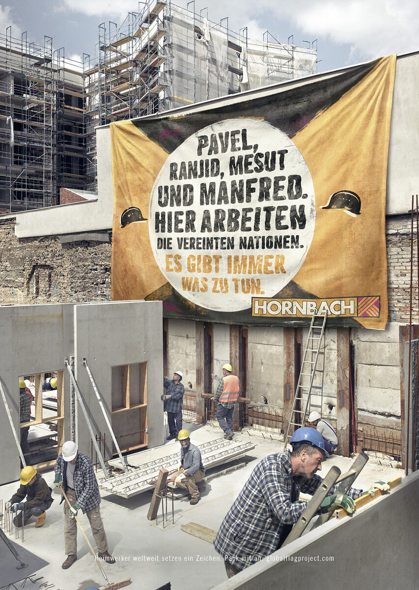 The fall campaign of the 'Do-it-yourself' retailer HORNBACH, photographed by Rüdiger NEHMZOW