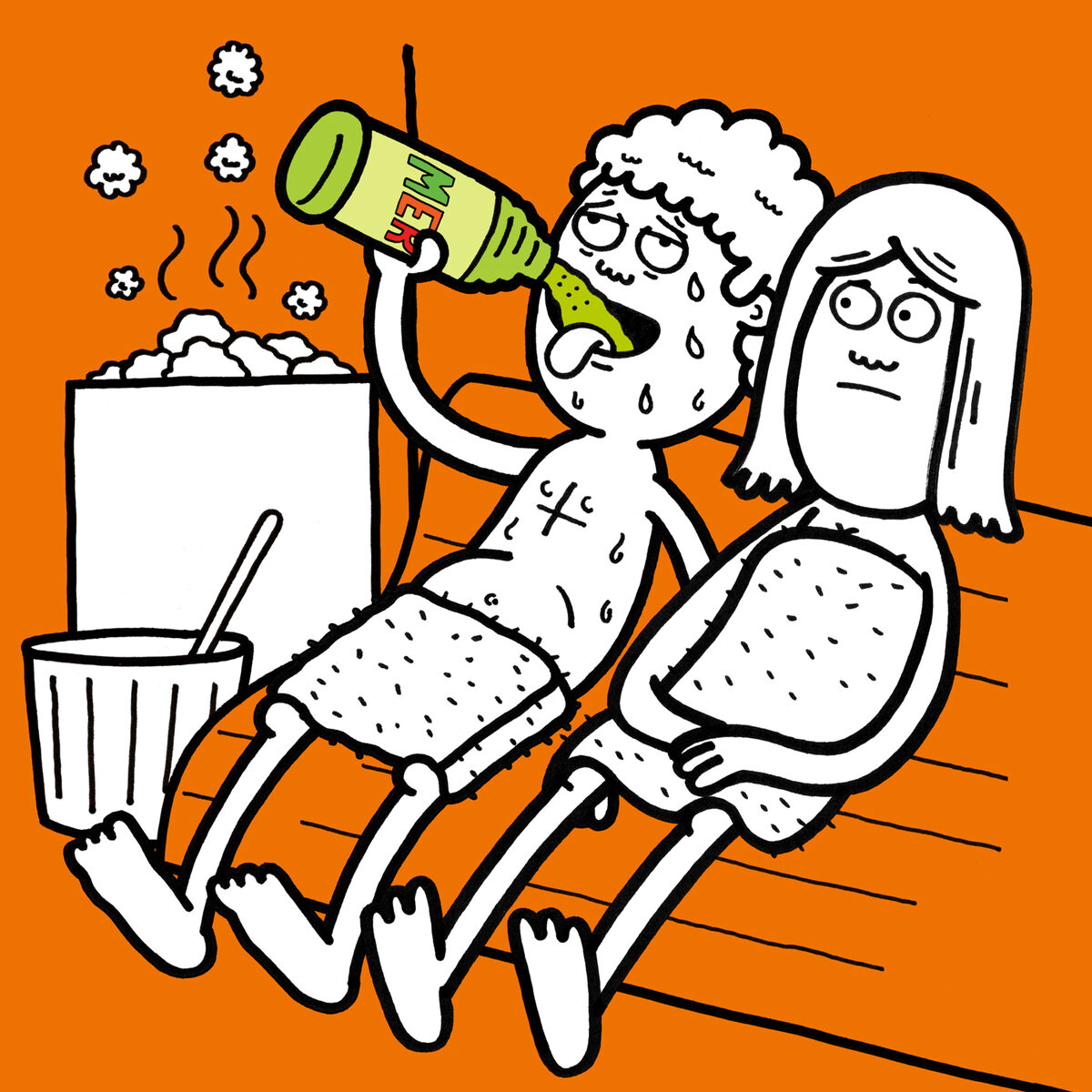 Born Ready. Illustrations for the Swedish softdrink MER, created by Al MURPHY c/o AGENT MOLLY