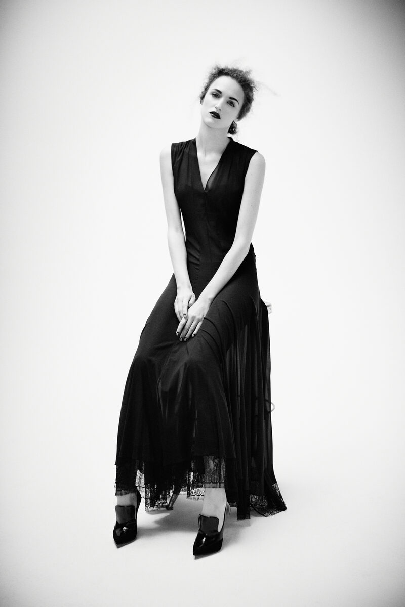Black & White - personal spread by Bettina LEWIN with the clothing of Wendy Nichol