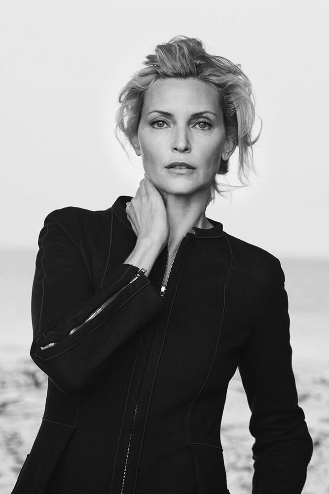 Viva Models : Top model Nadja Auermann in the Giorgio Armani 'New Normal' S/S 2016 campaign, photographed by Peter Lindbergh