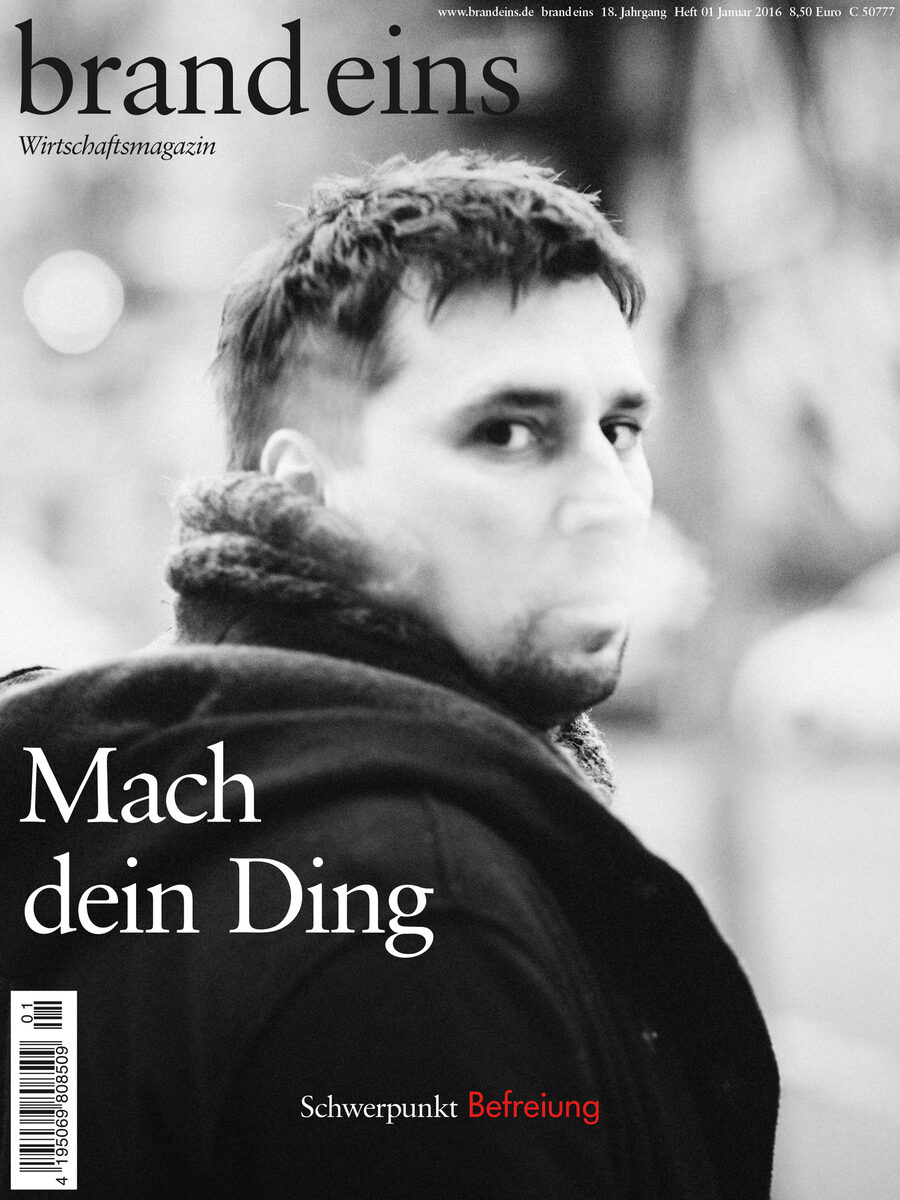 'Do Your Thing.' The cover for BRAND EINS magazine by photographer Oliver HELBIG c/o KSTIEGEMEYER