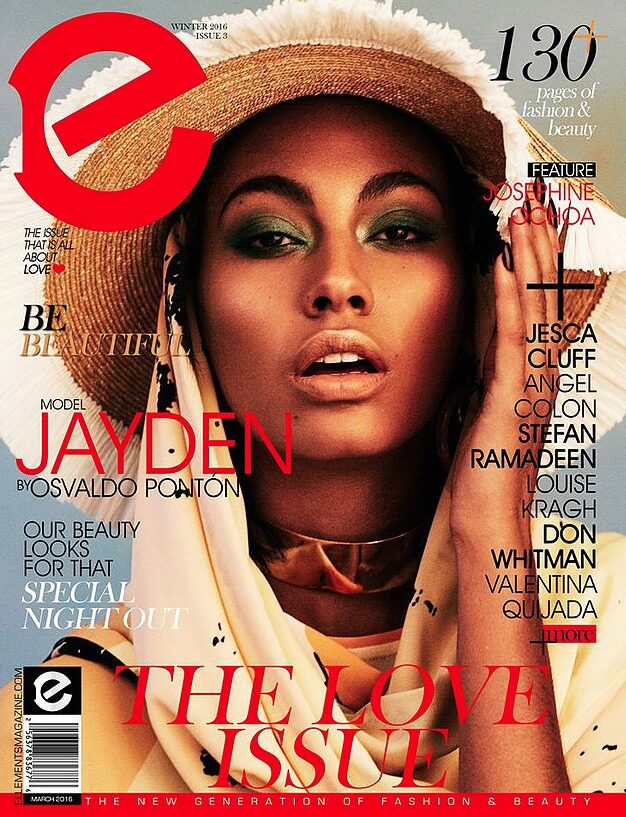 Lovely Jayden - cover shoot for ELLÉMENTS Mag's Love Issue with model Jayden ROBISON c/o LOUISA MODELS