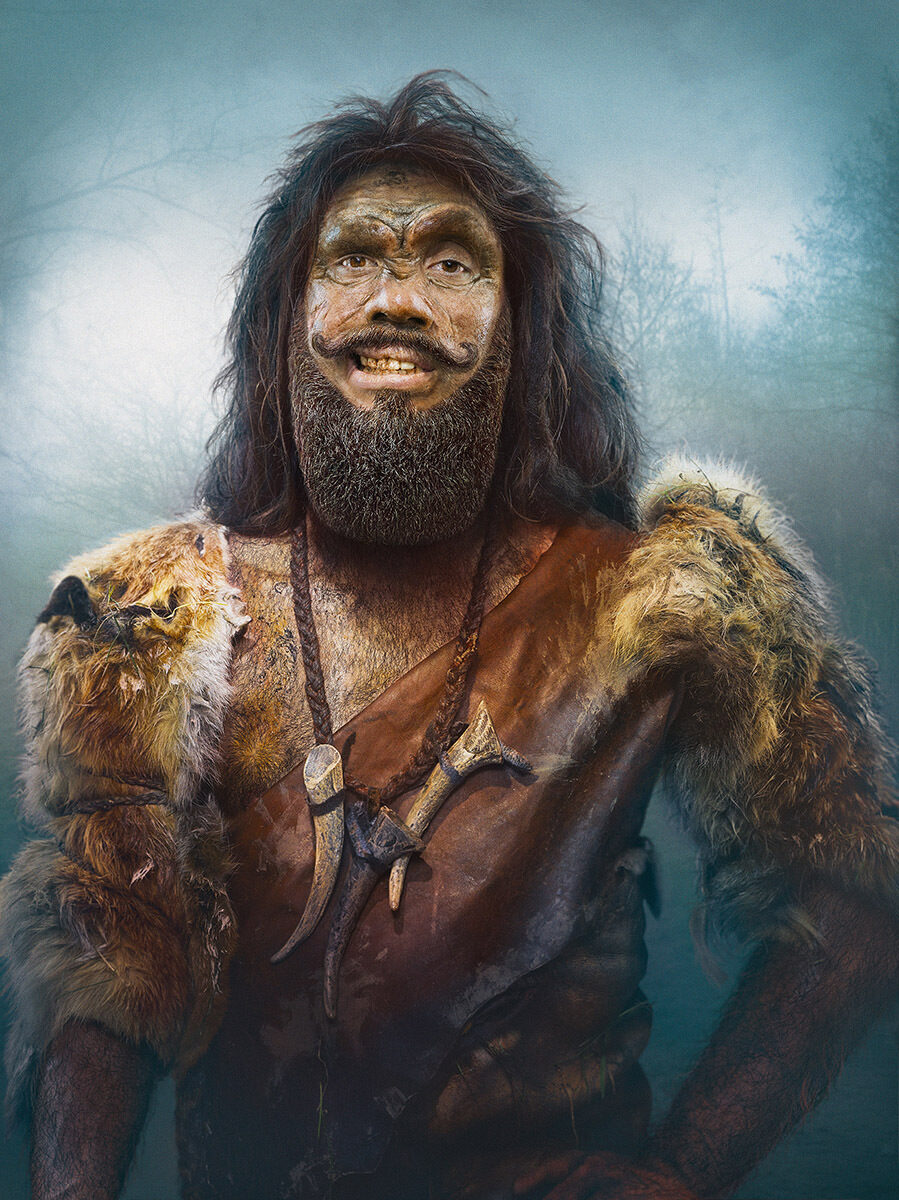 'Paleo beard grooming' poster motifs for THE HIGHSTREET BARBER by <b>CARIOCA STUDIO &amp; CGI</b> for Joe Public, South Africa