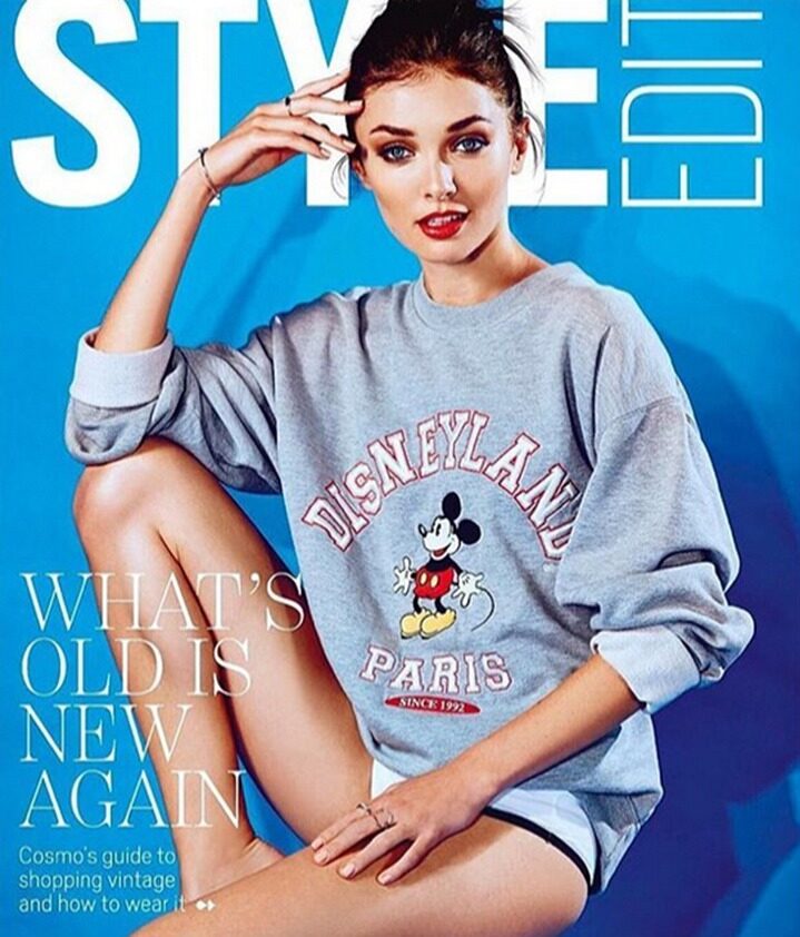 'How to wear Vintage'- der COSMOPOLITAN Australia Styling Guide mit LOUISA-Model Anastasia SAFONOV