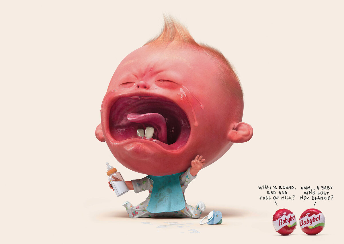 'Was ist rot und voller Milch?' - <b>CARIOCA STUDIO</b> c/o VISUALEYES ARTISTS übernimmt CGI für die neue BABYBEL Kampagne