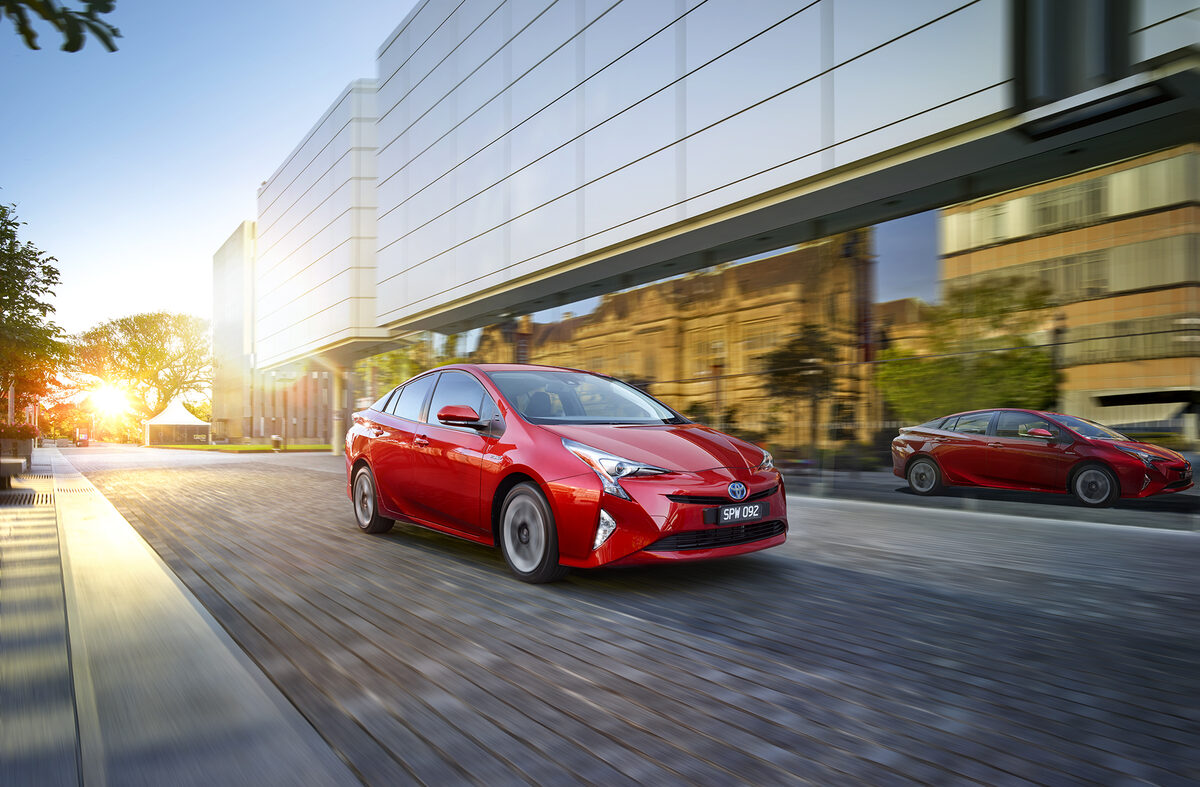 The TOYOTA Prius MY 2016 in a reality check between Sydney's Uni and the Botanical Garten - photos by <b>Darren CAPP</b>