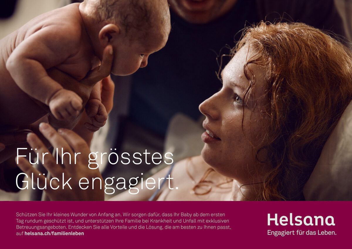 Ad motifs for SWISSCOM and Swiss Health Insurer HELSANA, photographed by <b>Per KASCH</b> c/o SEVERIN WENDELER