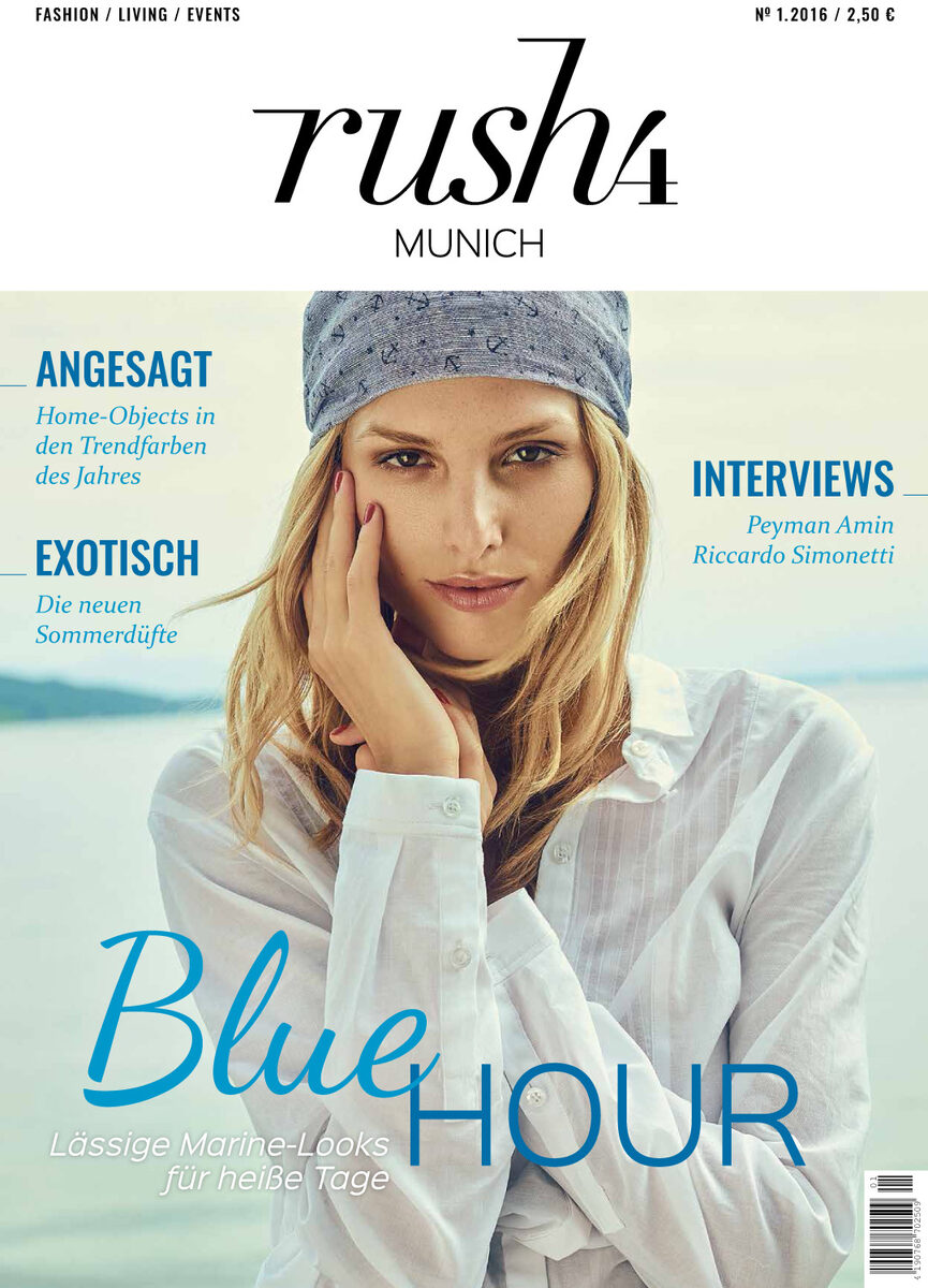 'Blue Hour' im RUSH 4 MUNICH Magazin mit Model Michaela Kocianova - Hair und Make-up Suzana SANTALAB