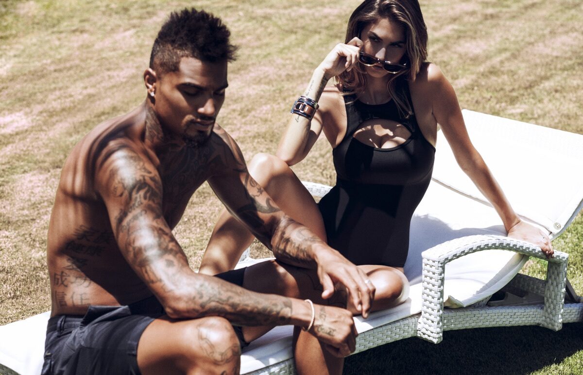 Hot, hot summer! Soccer star Kevin-Prince Boateng and his beautiful Melissa Sattta in Sardinia - three photos for GQ by <b>Christian BORTH</b> c/o SONJA HEINTSCHEL for you on GoSee