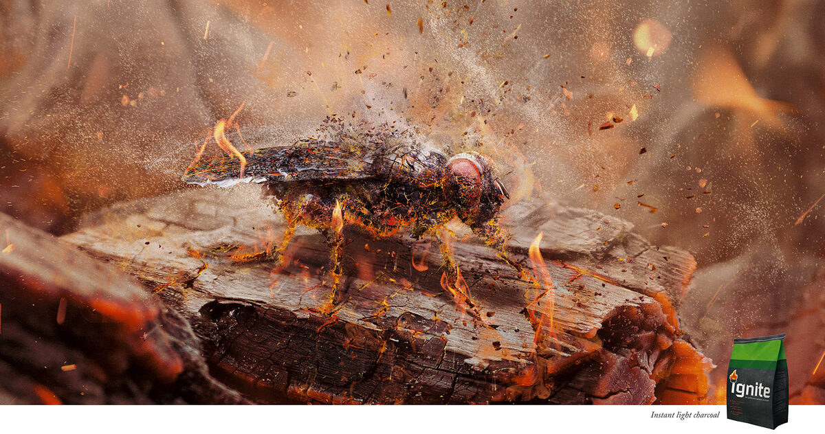 CGI for IGNITE 'Instant light' charcoal and the ORAJEL tooth campaign by <b>CARIOCA STUDIO c/o VISUALEYES ARTISTS</b>