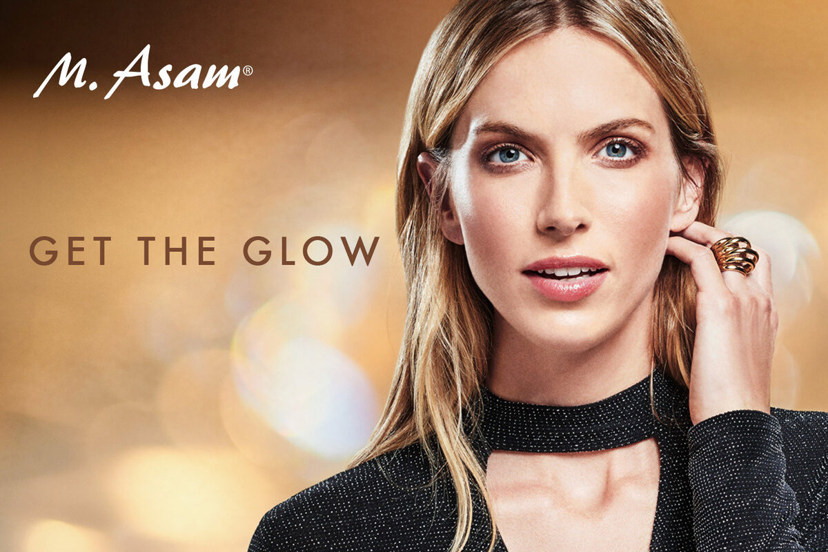 Get the Glow & Perfect Yourself! Astrid M Obert photographs beauty motifs for M.ASAM, cosmetics of the luxury class 'Made in Germany'