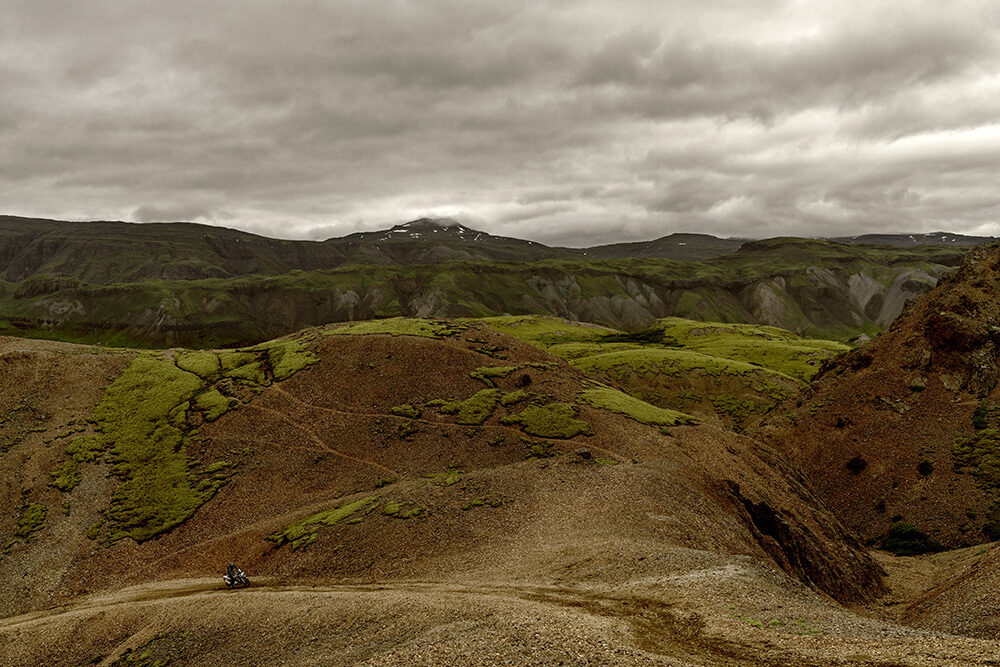 Adventure in Iceland - BMW motorcycle campaign photographed by Jan VAN ENDERT c/o NERGER M&O on the volcano island up way north
