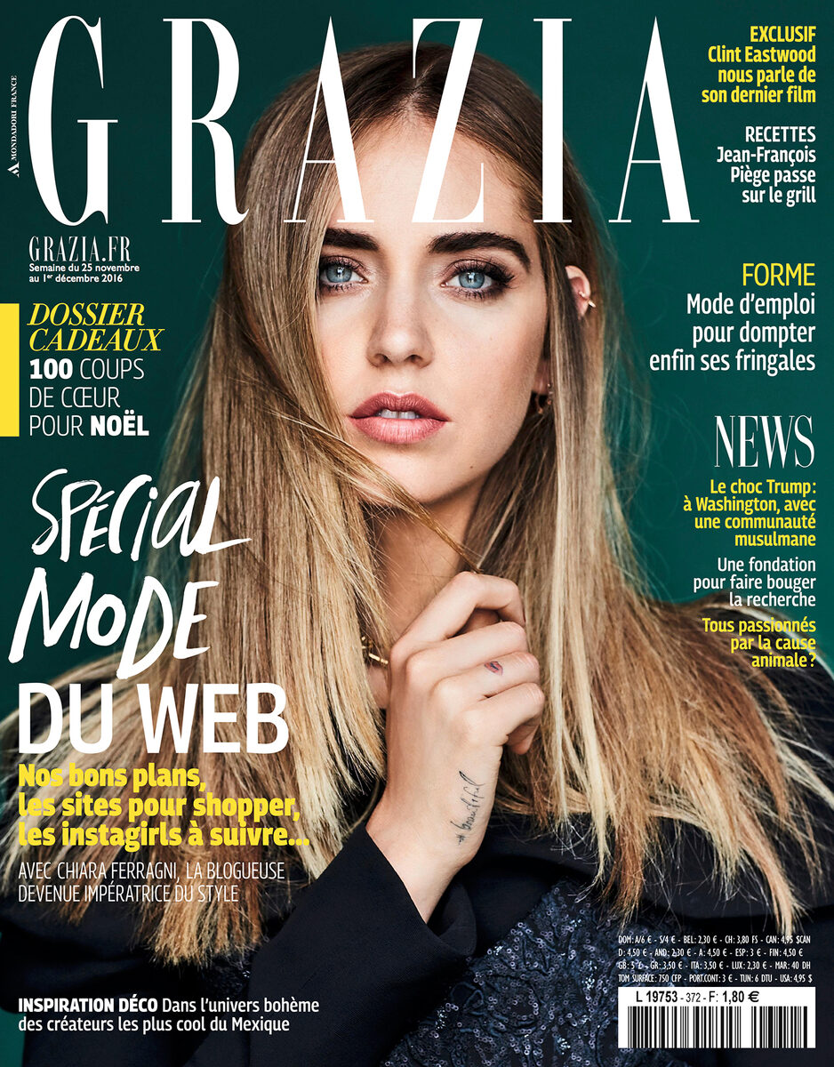 Retush Creative Retouching : 'La revanche d'une blonde' - Modebloggerin Chiara Ferragni fotografiert von Thomas Nutzl für GRAZIA FR
