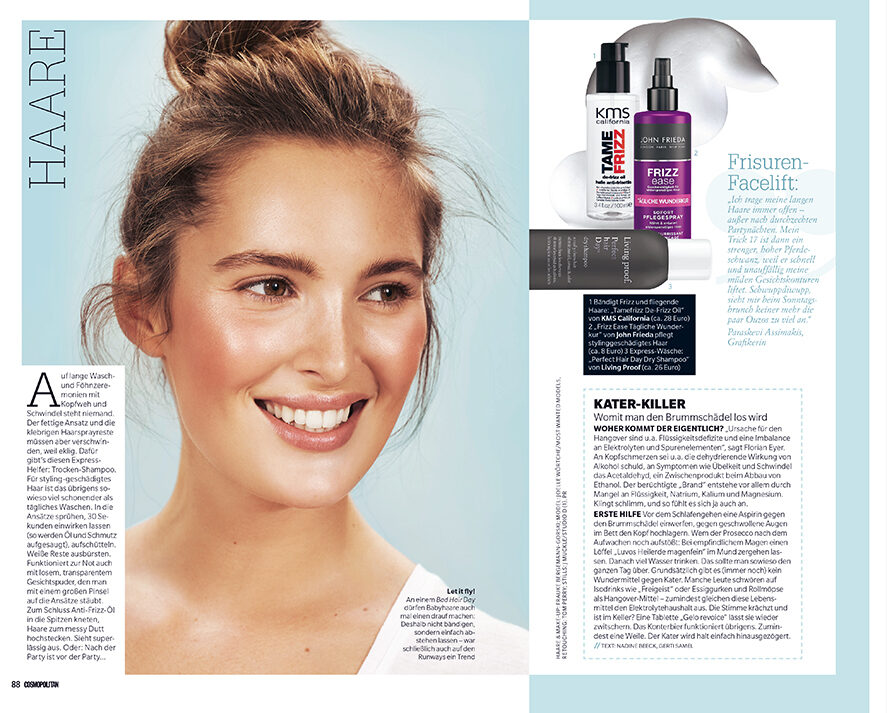Carina Jahn fotografiert Beautymotive für COSMOPOLITAN, FREUNDIN & BREUNINGER MAGAZIN