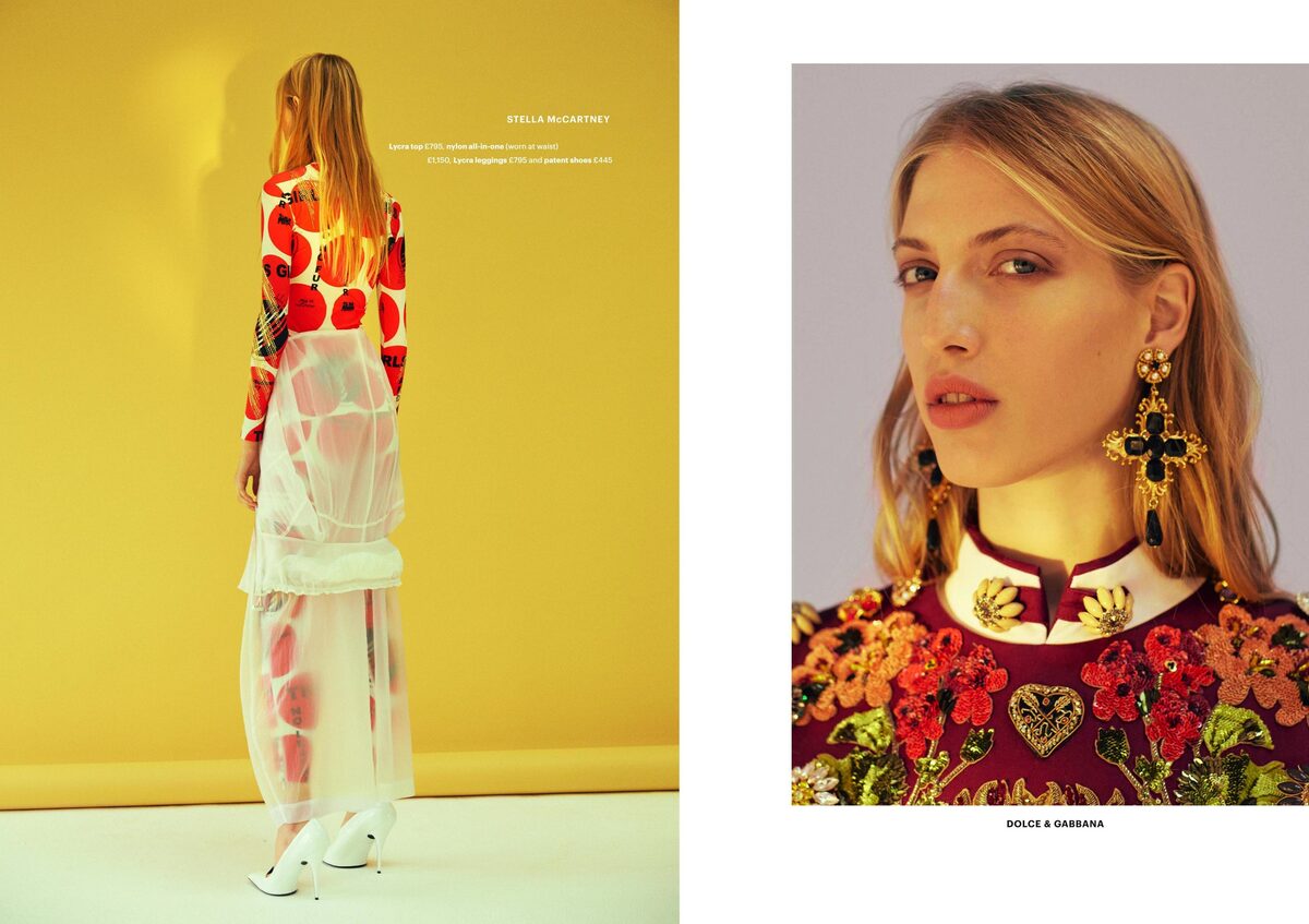 Model Chiara Mazzoleni in der GLAMOUR UK – Fotos <b>Camilla ARMBRUST c/o SHOTVIEW BERLIN</b>