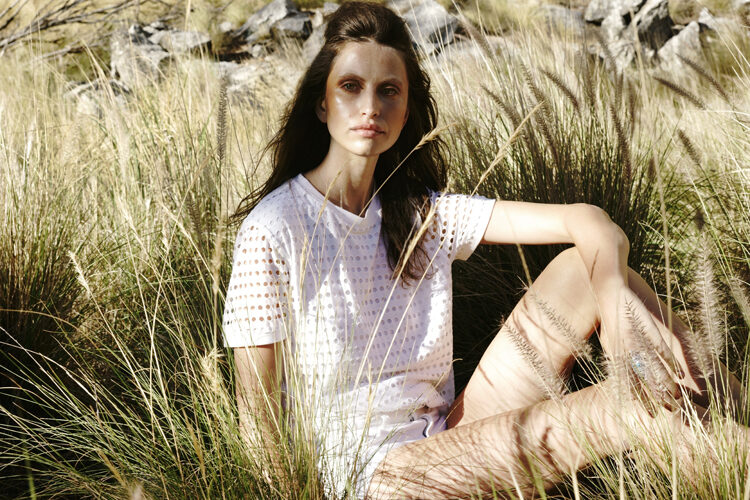 Model Irina Miccoli in the personal work 'White', photographed in Cape Town by Alexander Zuber - hair & make-up by Sabrina SCHEUER c/o 21AGENCY