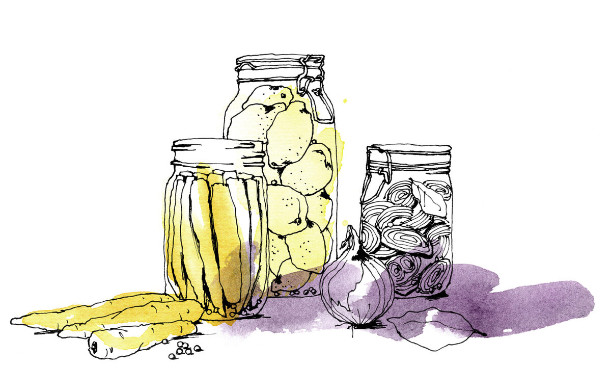 An illustrated editorial in THE COMPENDIUM by Anne-Li KARLSSON c/o AGENT MOLLY & CO; we have three motifs all about eating for you on GoSee