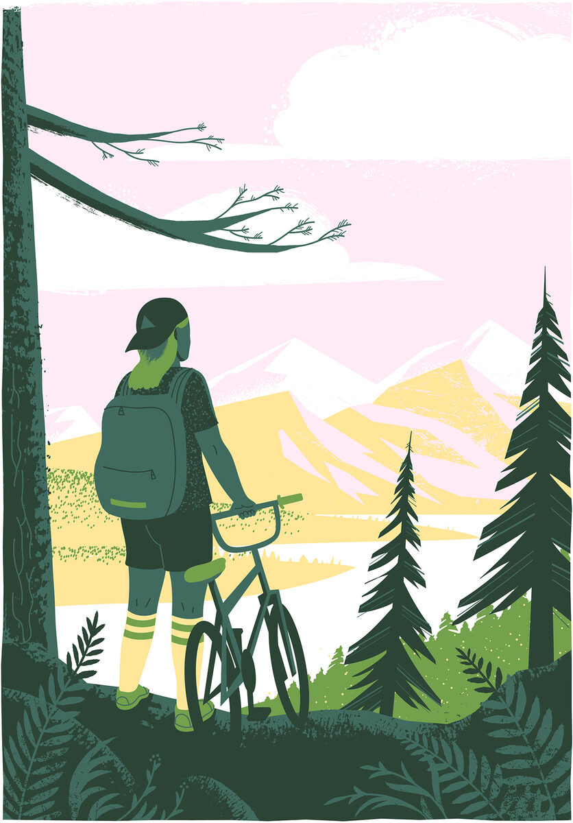 Natur-Illustration von Gustaf ÖHRNELL HJALMARS c/o AGENT MOLLY & CO im SVERIGES NATUR Magazin