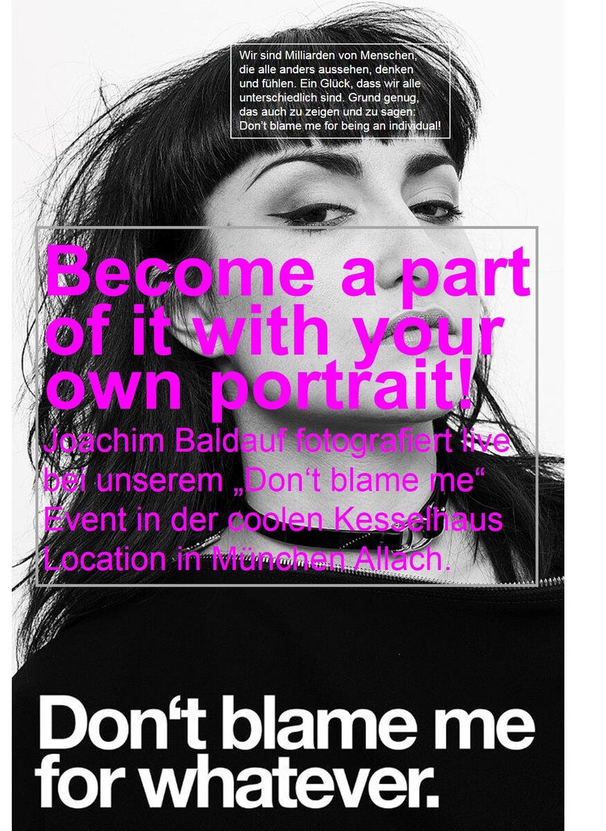 'Don’t blame me for' portrait series with Misfit Models by Joachim BALDAUF c/o AGENTUR NEUBAUER for LEICA S MAGAZIN