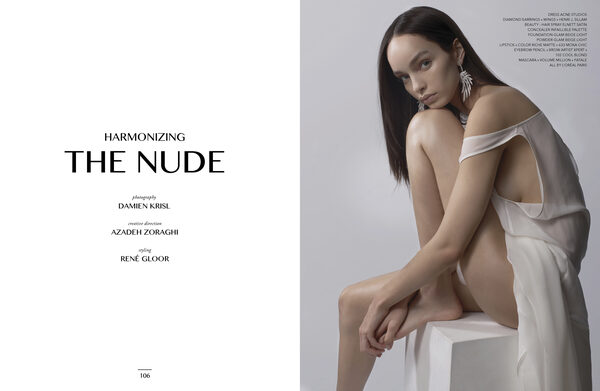 <b>DAMIEN KRISL</b> : 'Harmonizing The Nude' beauty film and editorial for NARCISSE MAG, Dancing Beauty film with Fanny Sage, L'Officiel fashion story with Karolina Kurkova &amp; a fashion film for SLIMI MAG