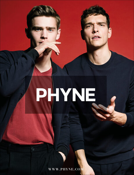 'Minimal Modern Basics'<b> - Creative Director DIRK MEYCKE presents the PHYNE F/W campaign</b> with Bo Develius and Alex Cunha, photographed by Joachim Baldauf with timeless and high-quality basics on GoSee