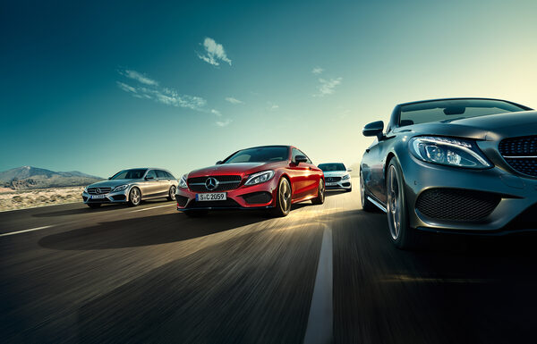 <b>Frithjof Ohm + Pretzsch</b> photograph the new Mercedes C-Class Edition C in Andalusia and on the Teide plateau in Tenerife for antoni, Berlin