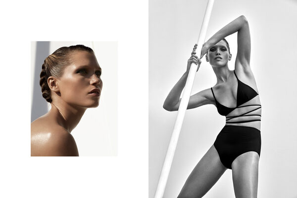 'Power Pose', perfekt präsentiert von Top Model Hana Jirickova in der Coverstrecke der HARPER'S BAZAAR US - Fotos <b>Camilla ÅKRANS c/o LUNDLUND</b>