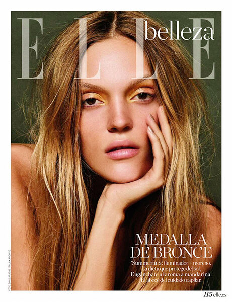 Beauty Editorial in der ELLE Beauty Espana mit Hair &amp; Make-up von <b>Sonja SHENOUDA c/o BIGOUDI</b>, Fotos Dan Carabas