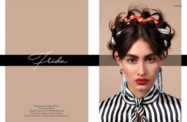 <b>BRODYBOOKINGS model Natascha</b> in a Frida editorial - photographed for LATEST magazine by Sarah Dulay