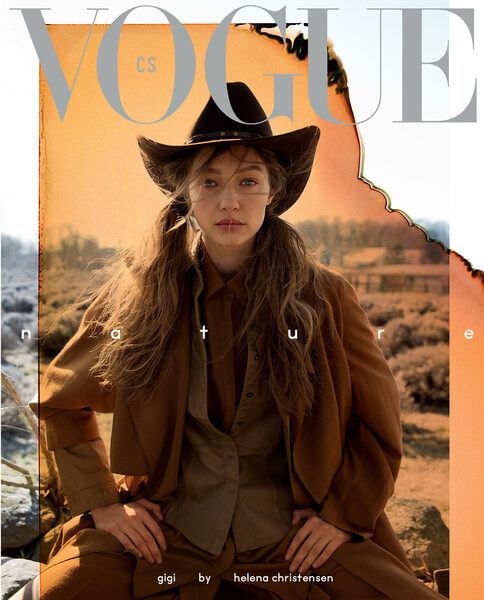 It was back to nature for VOGUE CZECHOSLOVAKIA May 2019 featuring supermodel Gigi Hadid - photos by <b>Helena CHRISTENSEN c/o VISUALEYES ARTISTS</b>