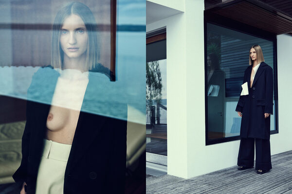 Oversized shapes, layering, strong shoulders and a lot of check – <b>MAX VON TREU</b> photographs model Merle Gerhardy for VOGUE UKRAINE