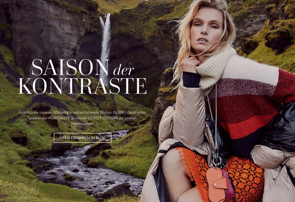 'Style on a volcano' meets the 'Season of Contrasts' - photographed for ENGELHORN by <b>Byron MOLLINEDO c/o KRISTINA KORB</b> in Iceland; we have the spreads and making-of film for you on GoSee