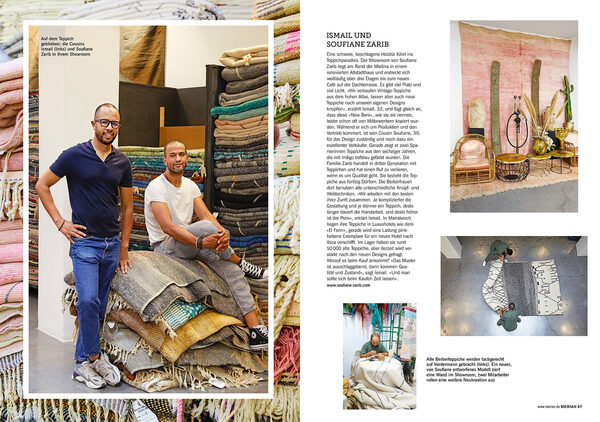 ‘Dream Destination for Creatives’ - <b>Brita SÖNNICHSEN c/o NERGER M&amp;O</b> photographs a creative portrait spread for the new MERIAN ‘Marrakech’ issue