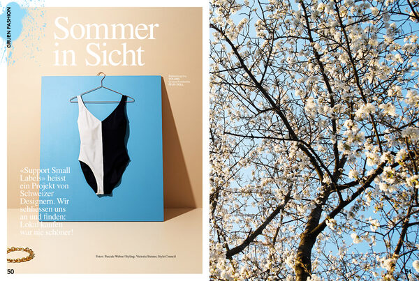 ‘Summer in Sight’ – Swiss photographer <b>PASCALE WEBER	</b> shoots ‘Support Small Labels’ for the magazine SI GRUEN