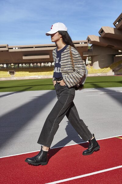 Welcome to Stade Louis II in Monaco – <b>VIVA MODELS</b> presents model Akari Higashi for CELINE Spring/Summer 2021