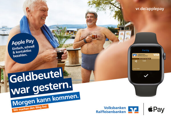 Morgen kann kommen. - <b>Autumn SONNICHSEN c/o EMEIS DEUBEL</b> fotografiert und filmt die 'Apple Pay'-Kampagne für die VOLKSBANKEN RAIFFEISENBANKEN