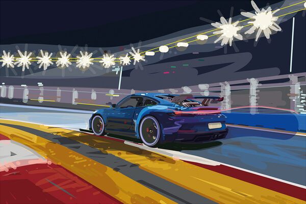 The racetrack as a fantastic place where the impossible comes true... <b>Toby NEILAN c/o 2AGENTEN </b>illustrates for the magazine of <b>WELTWOCHE</b>