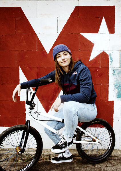 <b>Freestyle BMX rider Lara Lessmann in a RED BULLETIN</b> portrait – <b>Christoph VOY c/o AVENGER PHOTOGRAPHERS</b> delivers the photos of the exceptional young athlete