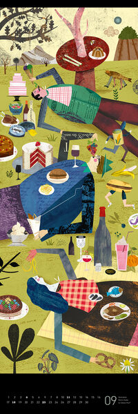 <b>2AGENTEN</b> : ‘CAVIAR CHAMPAGNE TRUFFLE PIG’ – EDITION PEIX presents an annual 2022 calendar with artwork by six illustrators from the Berlin-based agency plus<b> ADOBE PHOTOSHOP tutorials </b>with artwork by GILLES AND CECILIE