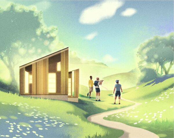 ‘Great Outdoors’ – AIRBNB’s wish list of untraditional lodging options in nature, illustrated by <b>Mads BERG c/o AGENT MOLLY &amp; CO</b>