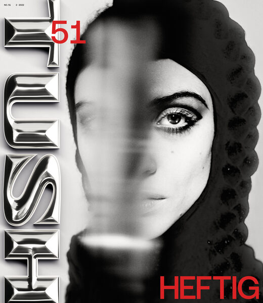 <b>The TUSH51 ‘HEFTIG’ cover spread</b> with makeup by Gabrielle&nbsp;THEURER and styled by<b> </b>Julius FORGO &amp; Tanja&nbsp;FORGO-METTLER, all three artists c/o&nbsp;<b>BASICS.BERLIN</b>