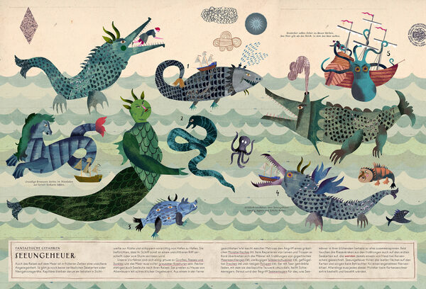 <b>‘By the Sea - The World of the Coast’</b> - an illustrated look &amp; find book (Gerstenberg Publishing) with illustrations by <b>Martin HAAKE c/o 2AGENTEN</b>