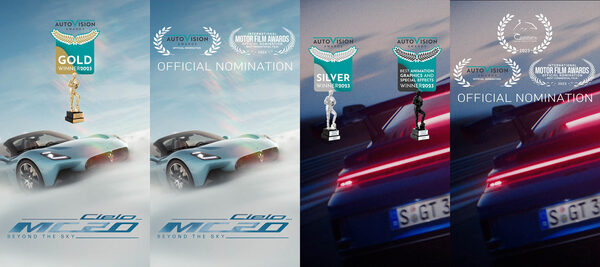 Film projects <b>MASERATI </b>and <b>PORSCHE GT3</b> ‘Rush’ by <b>RECOM FILM</b> take home awards at Autovisions Awards and Automotive Awards 2023