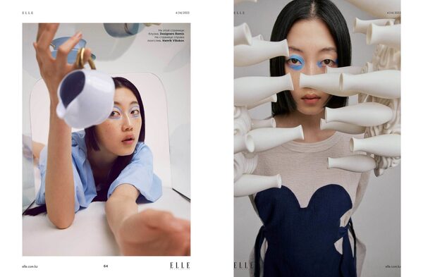 ‘Wonder of Wonders’ -&nbsp;<b>FRAUKE FISCHER</b> photographs a beauty editorial with ‘Alice in Porcelainland’ for <b>ELLE Kazakhstan</b>