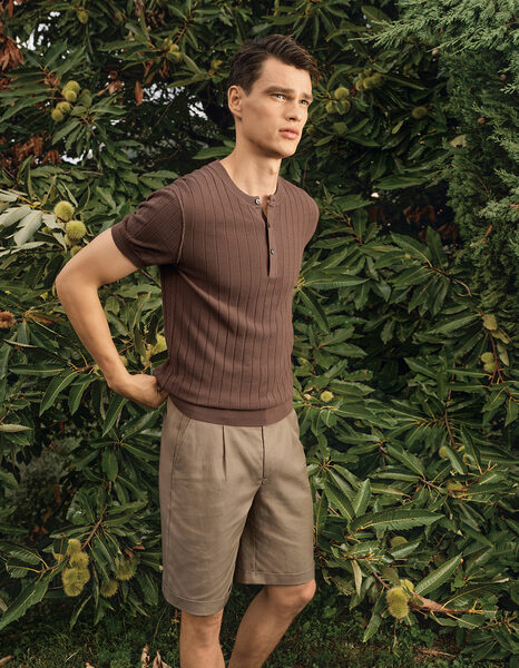 <b>SACHA TASSILO HÖCHSTETTER</b> photographs the <b>AUTOSAN S/S ‘24 campaign</b> featuring male model Filip Hrivnak at Lago di Como in Italy